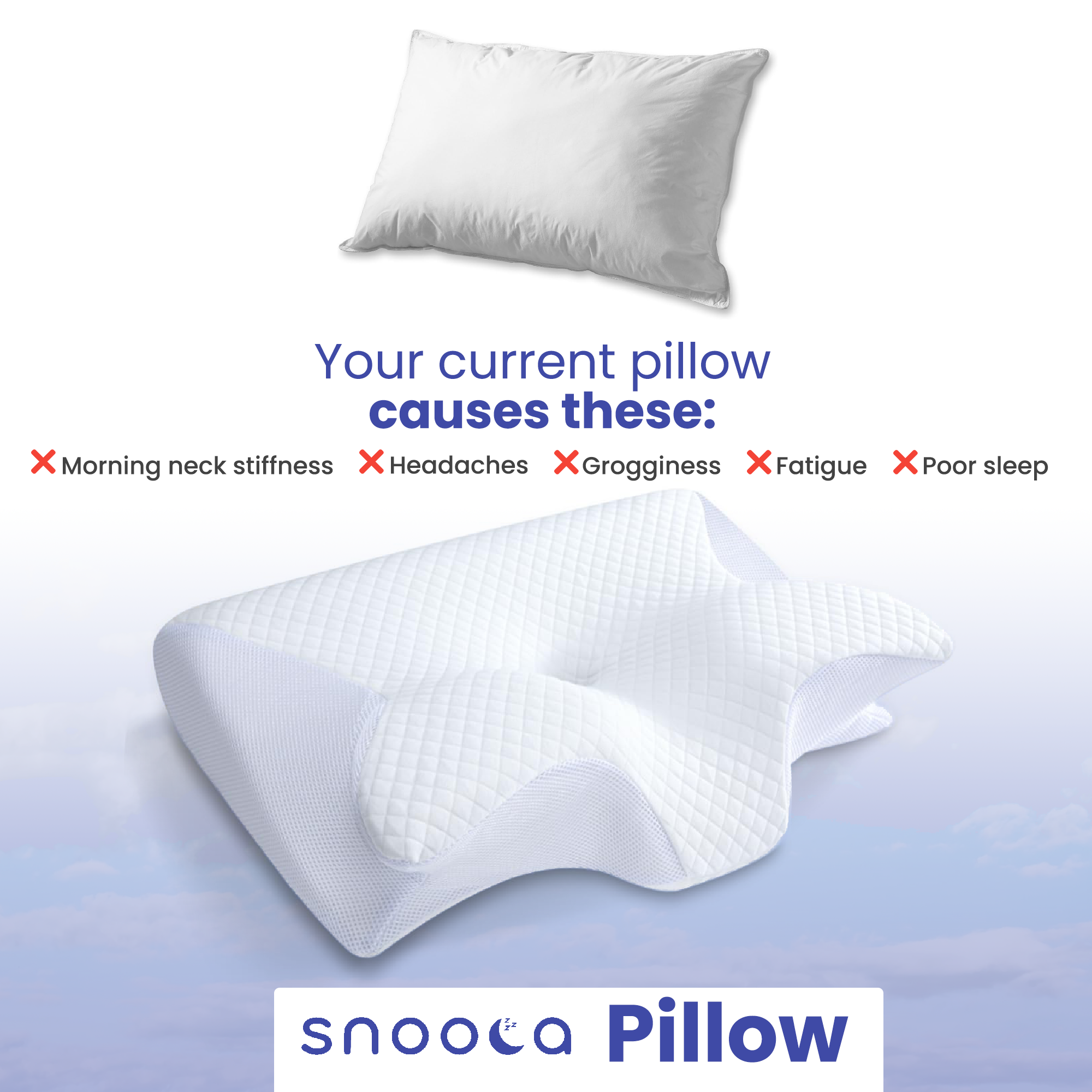 Snooza™ Signature Relief Pillow